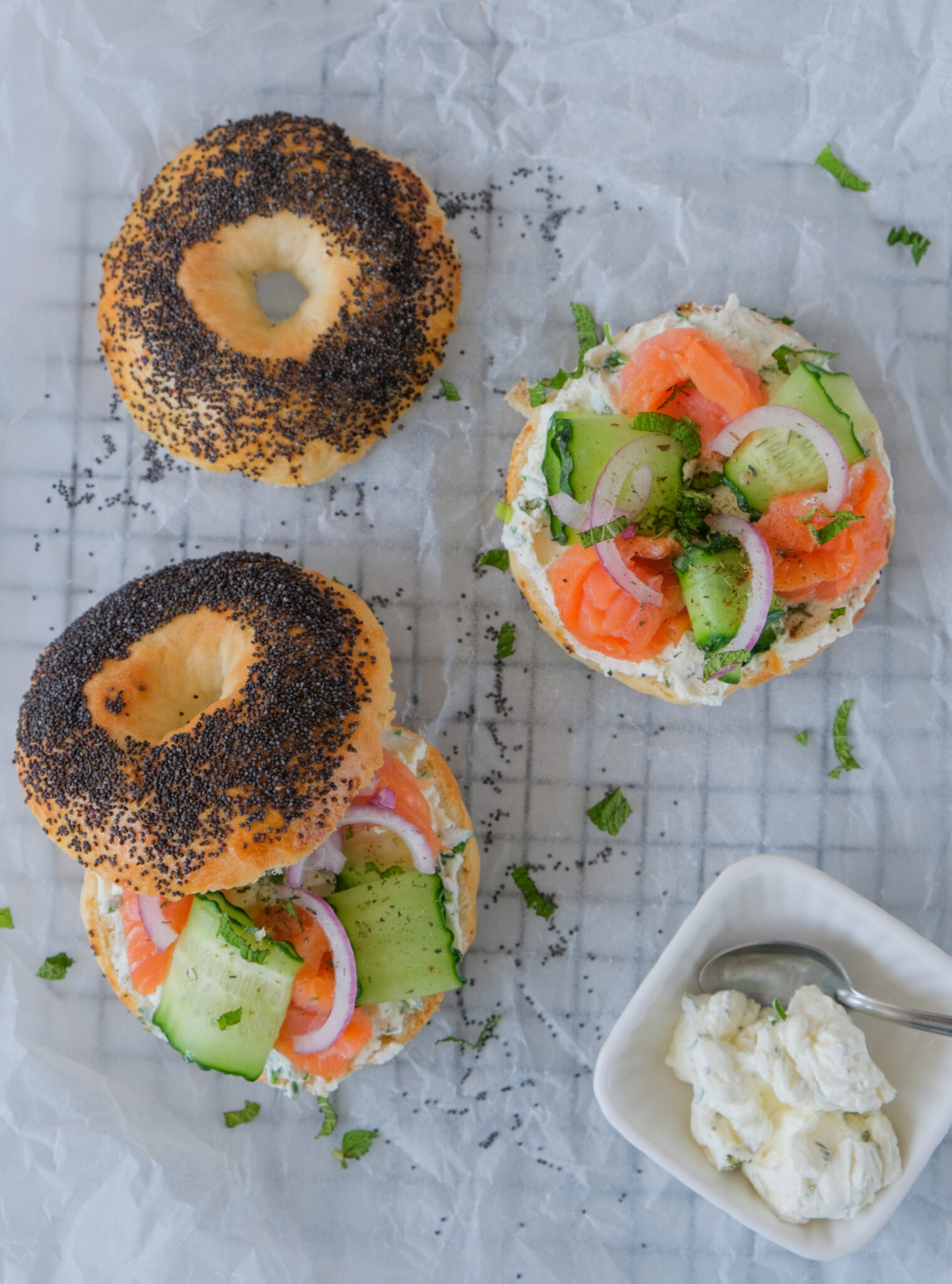 Бейгл з крем-сиром та лососем — Світлана Климовська